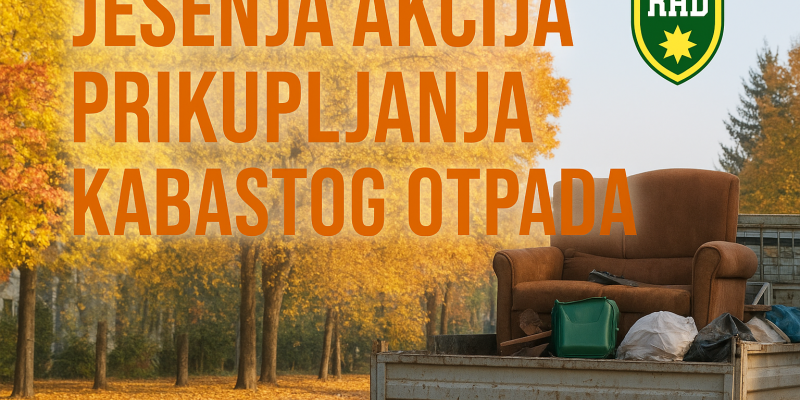Jesenja akcija prikupljanja kabastog otpada na području Kantona Sarajevo za 2025. godinu